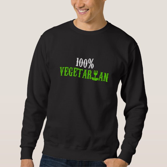 Moletom 100 Fork Vegetariano Vegan (Frente)