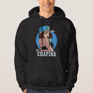 Moletom 100 Garota Chapina Latina Bandeira da Guatemala Or