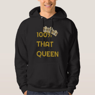 Moletom 100 Que Rainha Bonito Moda Senhoras