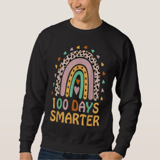 Moletom 100th Day of School Teacher  100 Days Smarter Rain