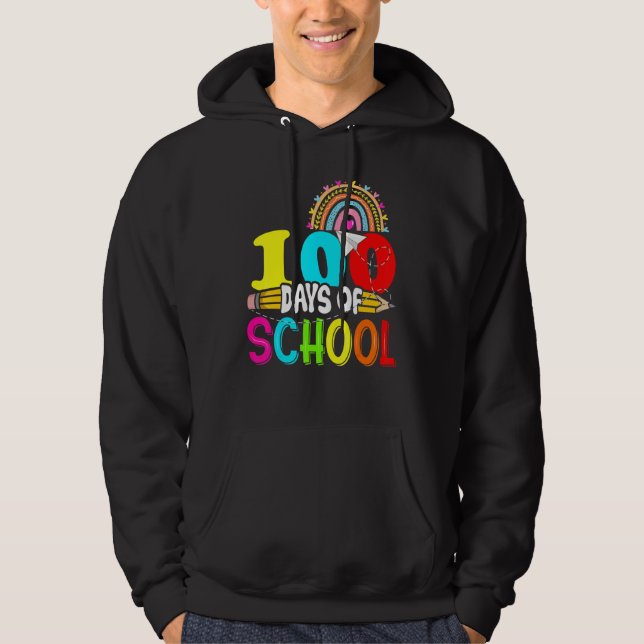 Moletom 100th Days of School Teacher Kids - 100 Days Smart (Frente)