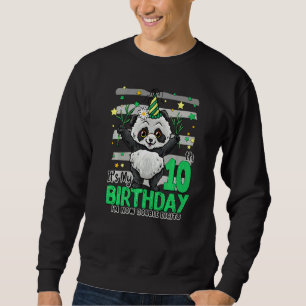 Moletom 10 anos Panda 10º aniversário Garota Panda Bir