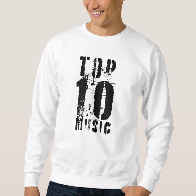 Moletom 10 melhores músicas (Frente)