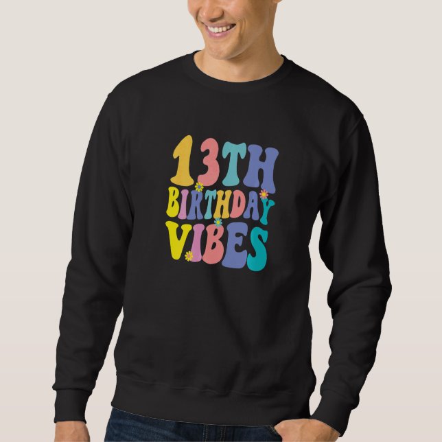 Moletom 13 Birthday Vibes, 13 Anos (Frente)