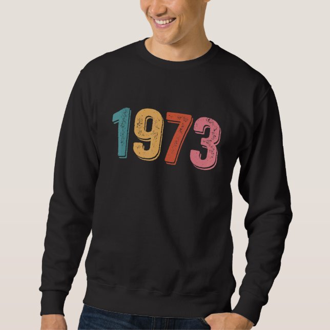 Moletom 1973 Vintage pró-roe dos direitos femininos (Frente)