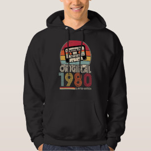 Moletom 1980 Vintage Birthday Retro Men Mulher