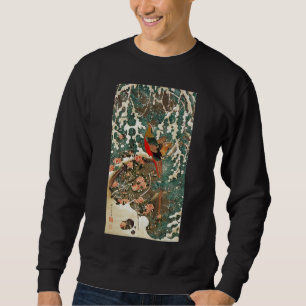 Moletom 19. 雪中錦鶏図, faisão na neve, Jakuchu do