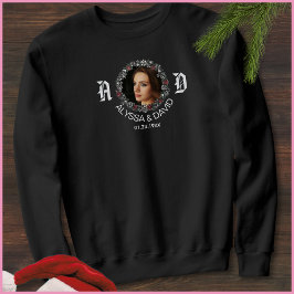 Moletom 1 Foto Monograma Marido e Nome de Mulher Masculino