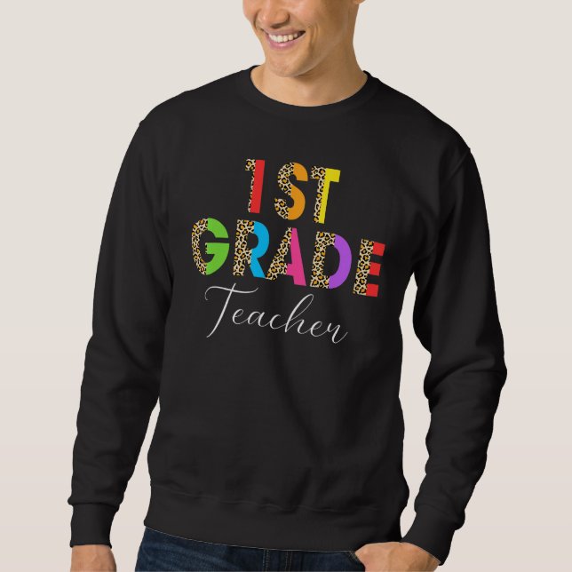 Moletom 1st Grade Teacher Student Back ToSchool Appreciati (Frente)