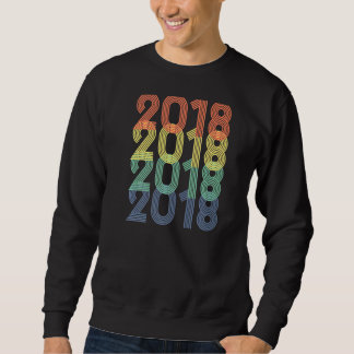 Moletom 2018 4.º Aniversário Garotos Vintage Retro 4 Anos