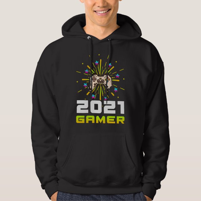 Moletom 2021 Gamer Play Computer Video Games 2021 Firework (Frente)