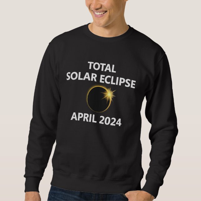 Moletom 2024 April Solar Eclipse New Hampshire Maine Conne (Frente)