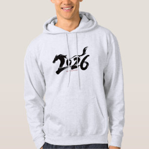 Moletom 2026 Ano do Cavalo Arte com Pincel