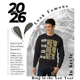 Moletom 2026 Sweatshirt básica espiritual Inspiracional