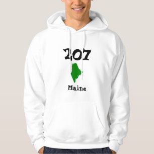 Moletom 207, código de área de Maine