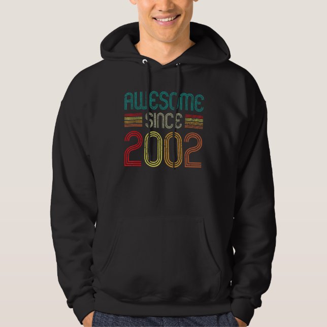 Moletom 20 Birthday Incrível Desde 2002 20 Anos Vin (Frente)
