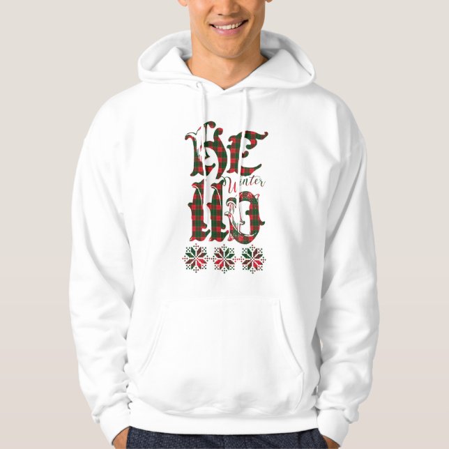 Moletom 20XX Hello Winter Holiday Scotland Pattern (Frente)