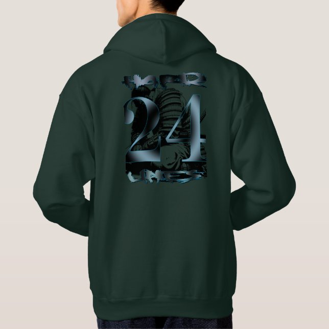 Moletom "24 Linhas de Duro" Assinatura Hoodie - Floresta E (Verso)