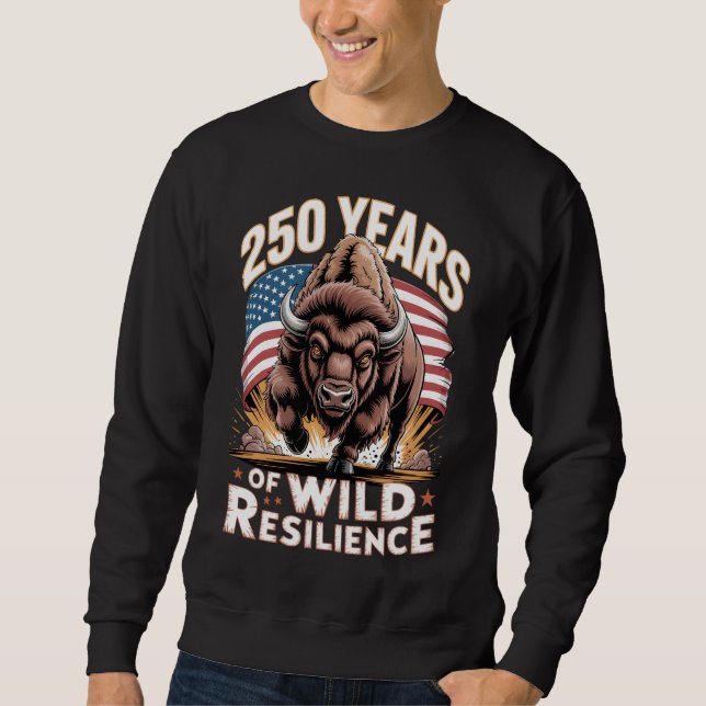 Moletom 250 Years of Wild Resilience Bison (Frente)