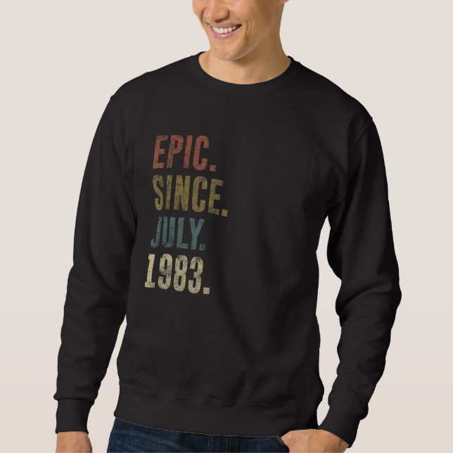 Moletom 39º aniversário da Epic desde julho de 1983 (Frente)
