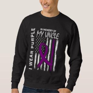 Moletom 4 de julho Alzheimers Consciência Tio Americano