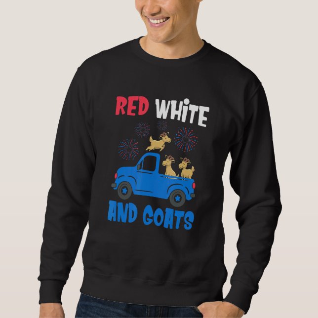 Moletom 4 De Julho De 2022 Vermelho Branco E Cabras Fazend (Frente)