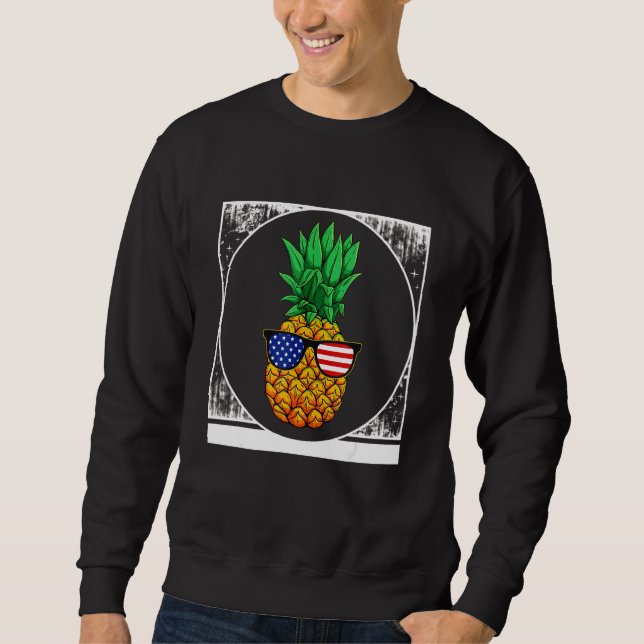 Moletom 4 De Julho Pineapple Cute Beach Aloha Independênci (Frente)