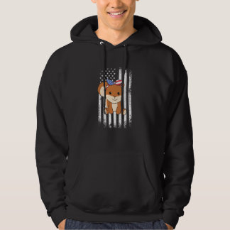 Moletom 4th Of July American Squirrel For Kids Cute Usa Sq