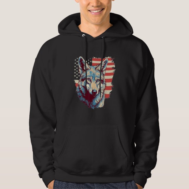 Moletom 4th Of July US Flag Coyote (Frente)