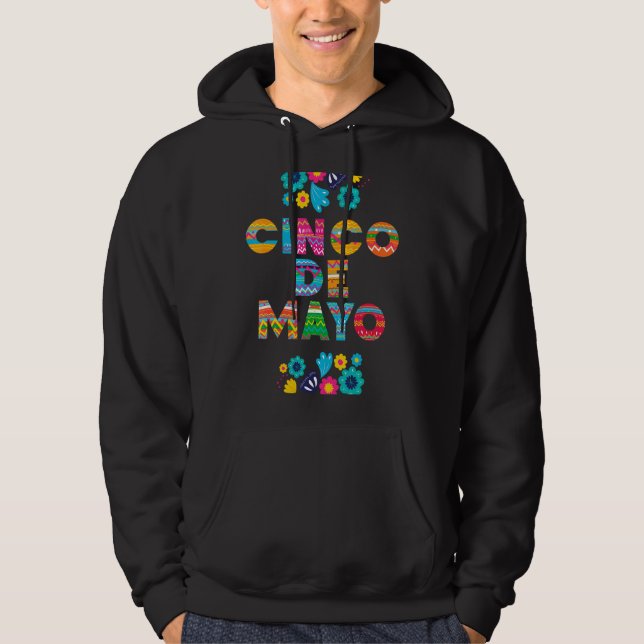 Moletom 5 De Mayo Cinco De Mayo Sombrero Maraca 6 (Frente)