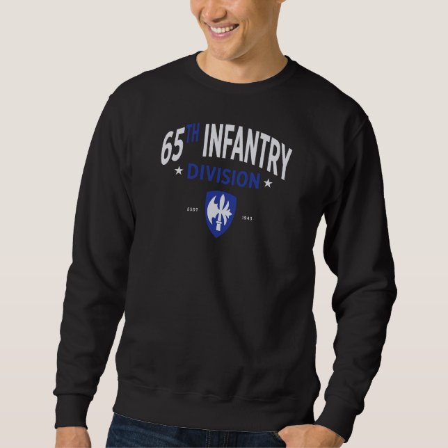 Moletom 65ª Divisão de Infantaria - Militar dos EUA (Frente)