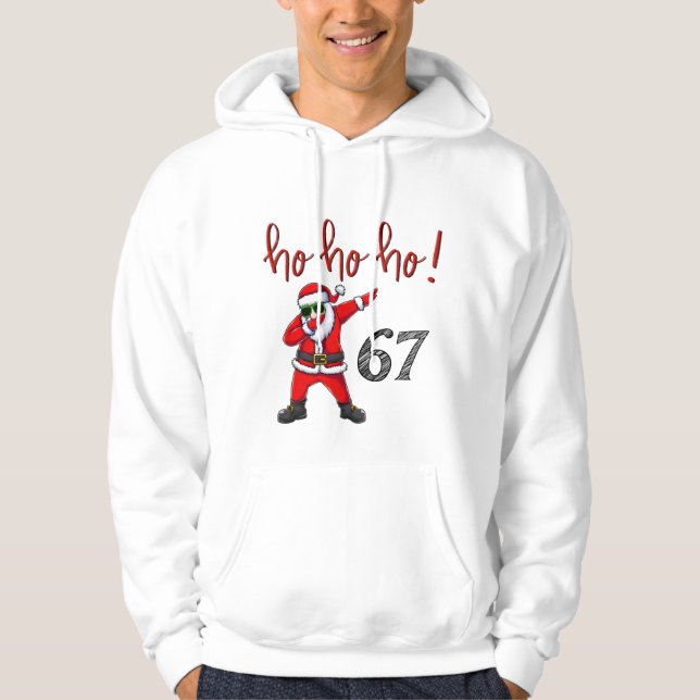 Moletom 67 Dabbing Santa Christmas Sweatshirt  (Frente)