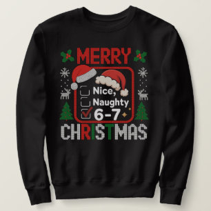 Moletom 67 Meme Divertido Natal Bom Travesso Seis Sete 6 7
