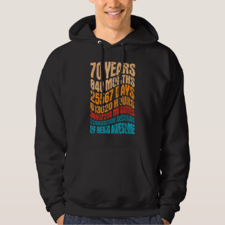 Moletom 70 anos de idade, 70, Aniversário Legal Vintage Re