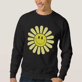 Moletom 70s Yellow Smile Face Flower Happy Peace Smiling