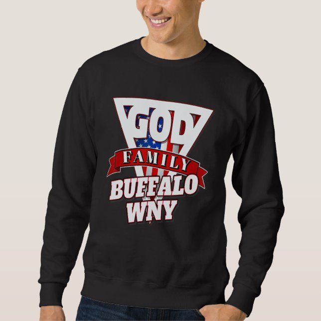 Moletom 716 Código de Área Buffalo Nova York BFLO WNY para (Frente)
