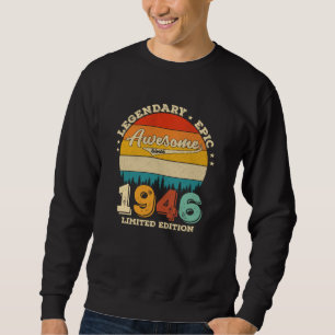 Moletom 76 anos de idade incrível desde 1946 76º present