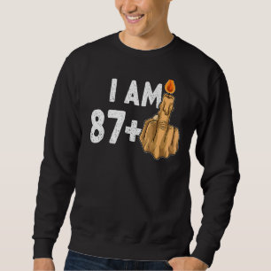 Moletom 87+1 Provocação de Aniversário do Dedo Médio 88