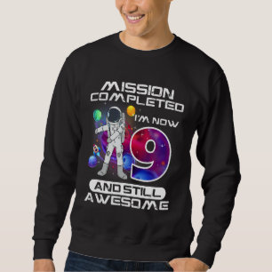 Moletom 9.º aniversário do astronauta Espaço 9 anos Dia 1