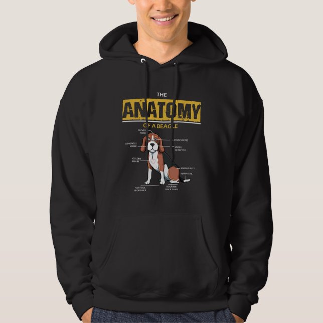 Moletom A Anatomia de um Cachorro Filhote Beagle (Frente)