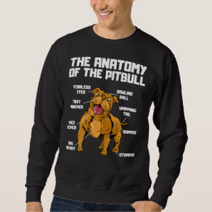 Moletom A Anatomia De Um Pitbull Engraçado Terrier