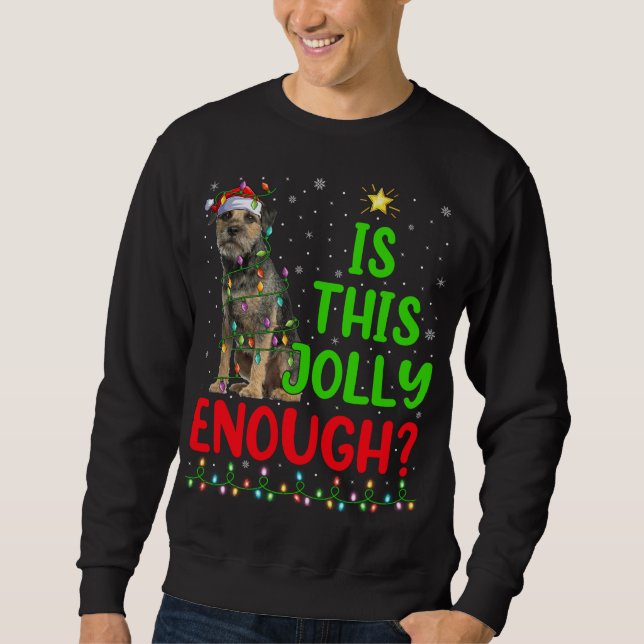 Moletom A Árvore Xmas É Uma Fronteira Suficiente Para Terr (Frente)