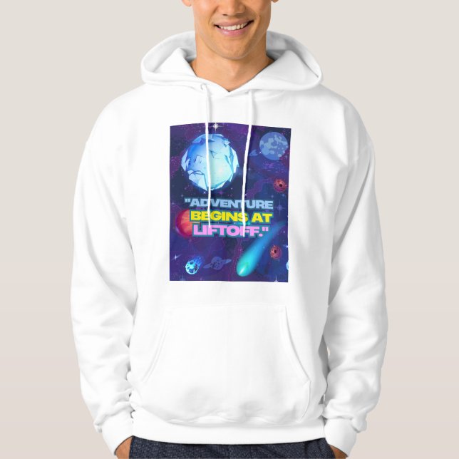 Moletom A aventura começa no elevador isolado (Frente)