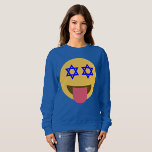 Moletom a camisola das mulheres do emoji de hanukkah do