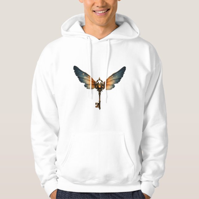 Moletom A Chave da Eternidade – Asas Steampunk (Frente)