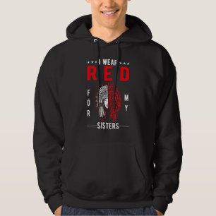 Moletom A Consciência Americana Nativa Eu Visto Vermelho P