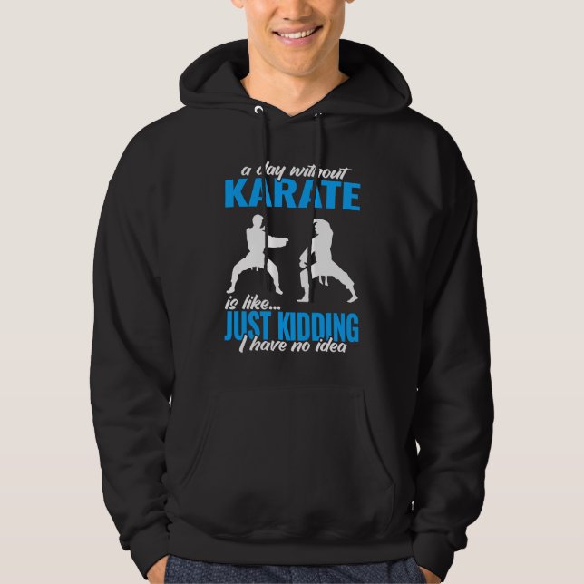 Moletom a day without karate fighter for men martial karat (Frente)