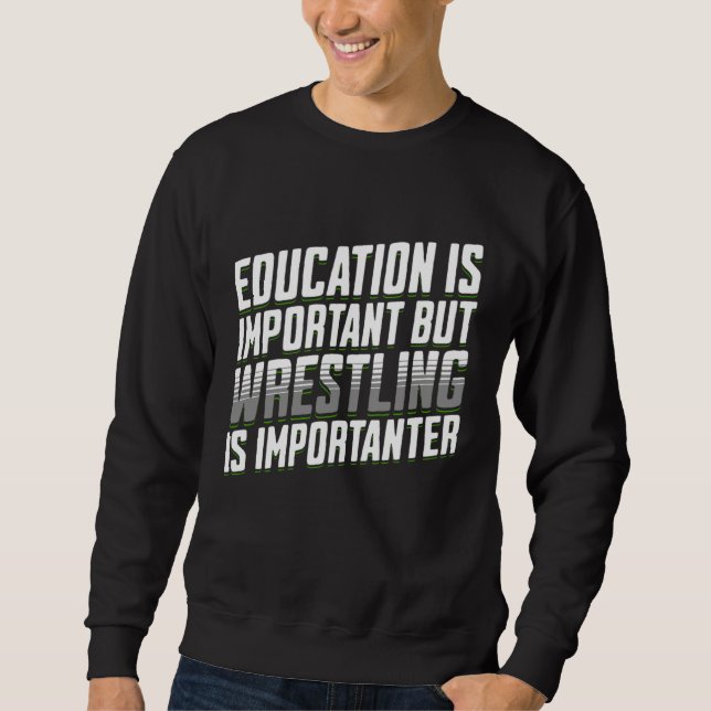 Moletom A Educação É Importante Mas a Luta É Importante (Frente)