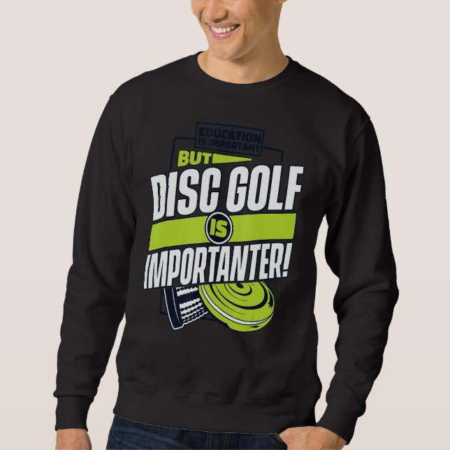 Moletom A Educação É Importante, Mas O Golfe De Disco É Im (Frente)