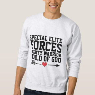 Moletom A ELITE ESPECIAL do guerreiro cristão FORÇA